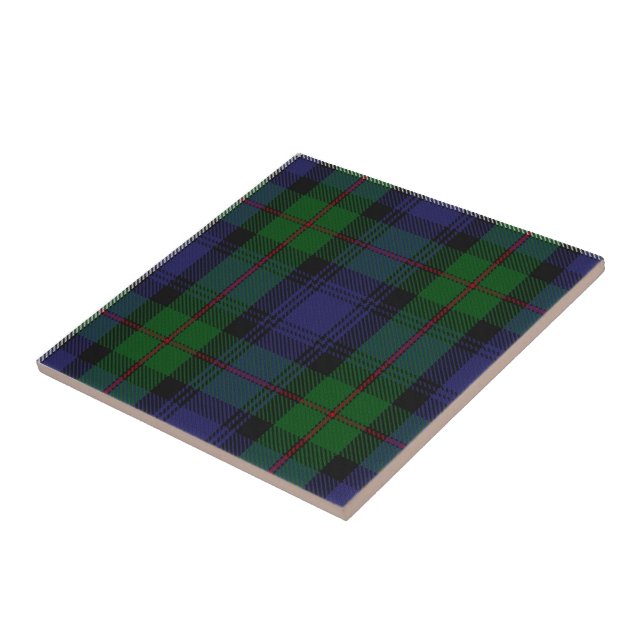 Azulejo De Cerâmica Clan Donnachaidh | Robertson Hunting Tartan (Lateral)