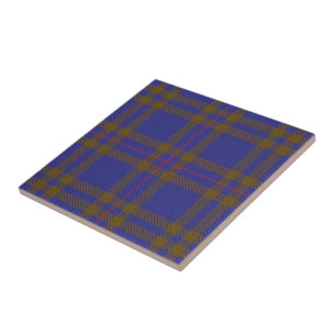 Azulejo De Cerâmica Clan Elliot Xadrez Escocês Expressões Tartan