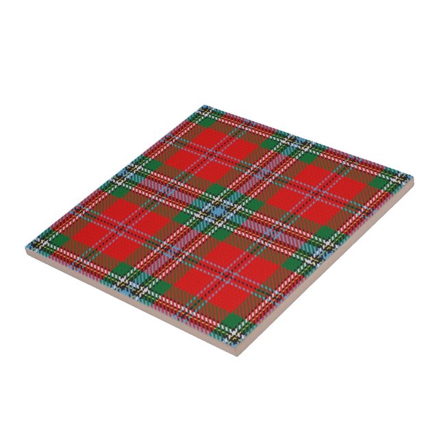 Azulejo De Cerâmica Clan Gunn Tartan (Lateral)