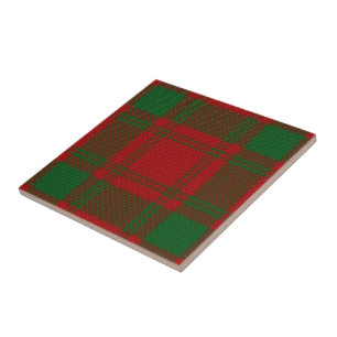 Azulejo De Cerâmica Clan MacQuarrie Expressões Escocesas Tartan