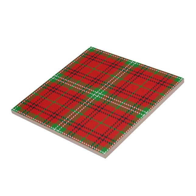 Azulejo De Cerâmica Clan Morrison Tartan (Lateral)