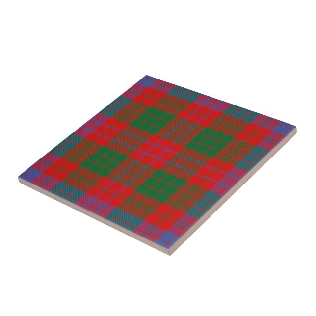 Azulejo De Cerâmica Clan Ross Tartan (Lateral)