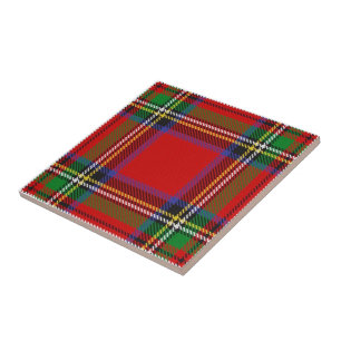 Azulejo De Cerâmica Clan Stewart Tartan
