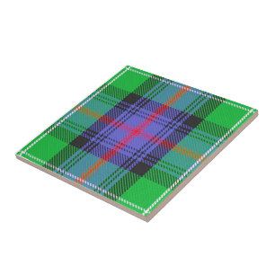 Azulejo De Cerâmica Clan Sutherland Tartan
