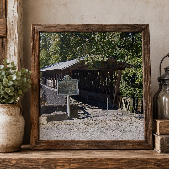 Azulejo De Cerâmica Clarkson Covered Bridge Alabama  (Clarkson Covered Bridge Alabama Ceramic Tile)