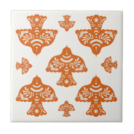 Azulejo De Cerâmica Classic elegant folk art birds Italian 