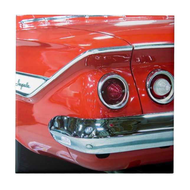 Azulejo De Cerâmica Clássico 61 Chevy Impala (Frente)