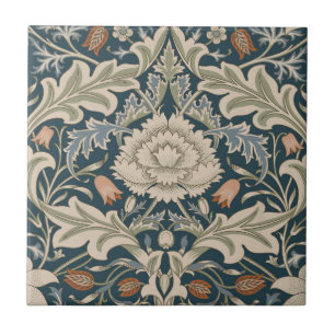 Azulejo De Cerâmica Clássico de Flores do Jardim Floral William Morris