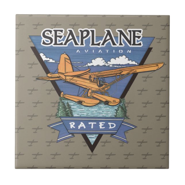 Azulejo De Cerâmica Classificação da Aviação Seaplane (Frente)