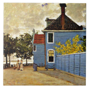 Azulejo De Cerâmica Claude Monet - A Casa Azul em Zaandam,