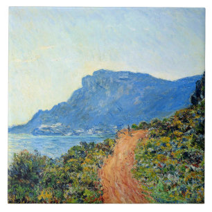 Azulejo De Cerâmica Claude Monet, A Corniche de Mônaco,