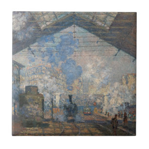 Azulejo De Cerâmica Claude Monet - A Estação Saint-Lazare