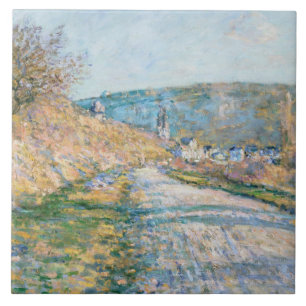 Azulejo De Cerâmica Claude Monet - a estrada a Vétheuil