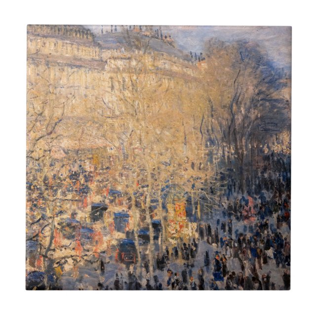 Azulejo De Cerâmica Claude Monet - Boulevard des Capucines, Paris (Frente)
