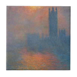 Azulejo De Cerâmica Claude Monet - Câmaras do Parlamento, Londres
