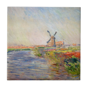 Azulejo De Cerâmica Claude Monet - Campo de Tulipas na Holanda