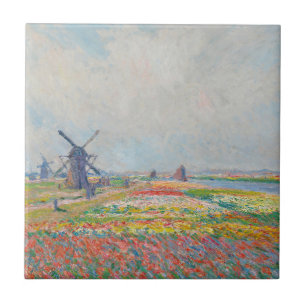 Azulejo De Cerâmica Claude Monet - Campos de Tulipas perto de Haia