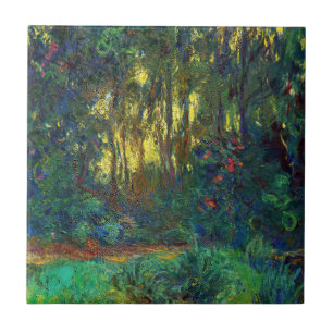 Azulejo De Cerâmica Claude Monet - Canto de um Pond com Lírios