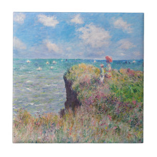 Azulejo De Cerâmica Claude Monet - Cliff Walk em Pourville