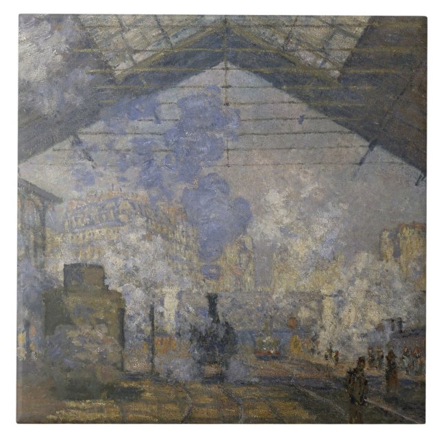 Azulejo De Cerâmica Claude Monet - Estação Santo-Lazare (Frente)