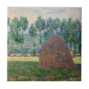 Azulejo De Cerâmica Claude Monet - Haystacks perto de Giverny