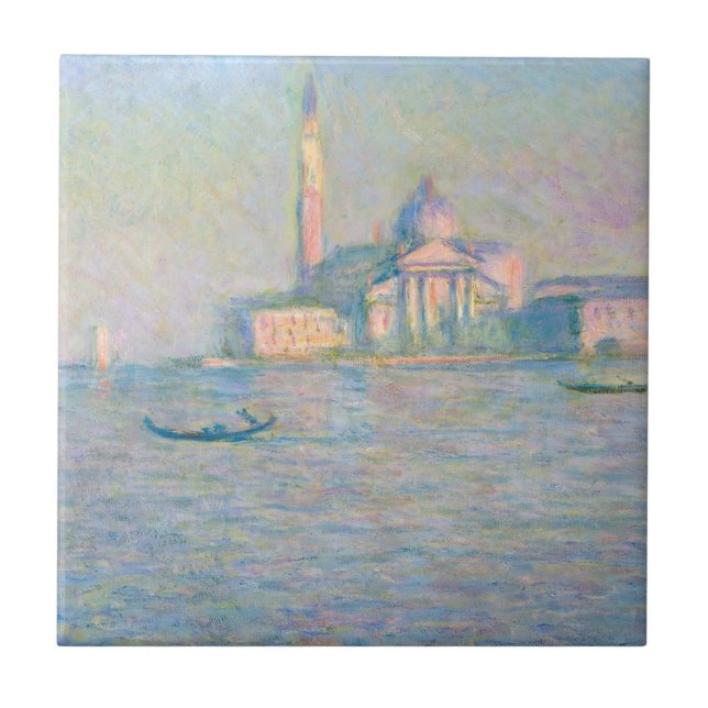 Azulejo De Cerâmica Claude Monet - Igreja de San Giorgio Maggiore (Frente)