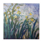 Azulejo De Cerâmica Claude Monet - Irrisões Amarelo e Roxo<br><div class="desc">Íris Amarelo e Roxo / Iris jaunes et mauves - Claude Monet,  Oil on Canvas,  1924-1925</div>