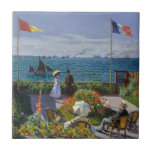 Azulejo De Cerâmica Claude Monet - Jardim de Sainte-Adresse<br><div class="desc">Jardim de Sainte-Adresse/Terrace em Sainte-Adresse - Claude Monet,  Oil on Canvas,  1867</div>