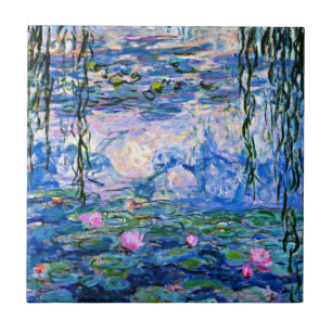 Azulejo De Cerâmica Claude Monet - Lírios Hídricos, 1919,