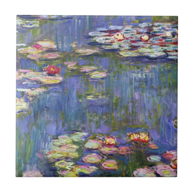 Azulejo De Cerâmica Claude Monet - Lírios/Ninfas (Frente)