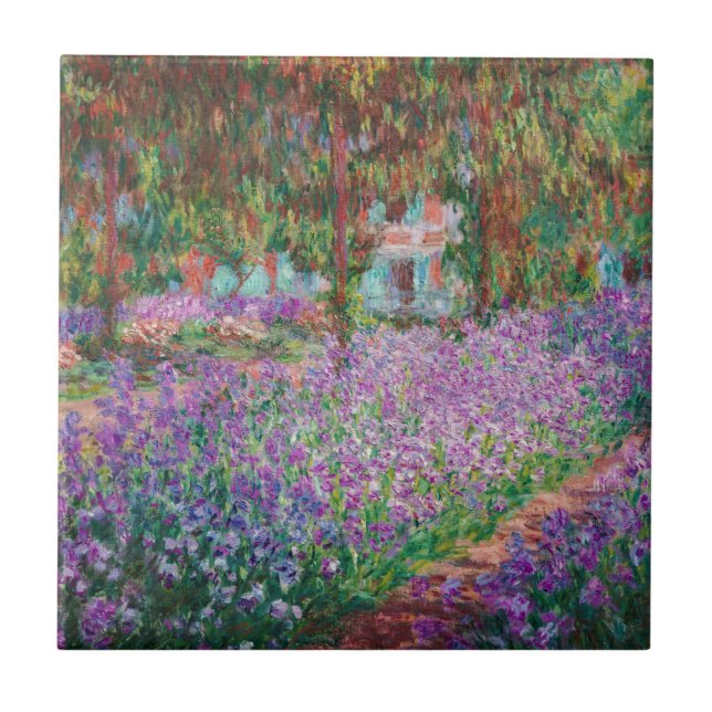 Azulejo De Cerâmica Claude Monet - O Jardim do Artista em Giverny (Frente)