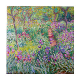 Azulejo De Cerâmica Claude Monet - O Jardim Íris de Giverny