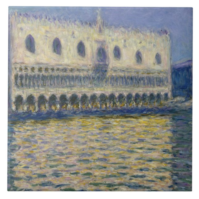 Azulejo De Cerâmica Claude Monet - O Palácio Dos Cães (Frente)
