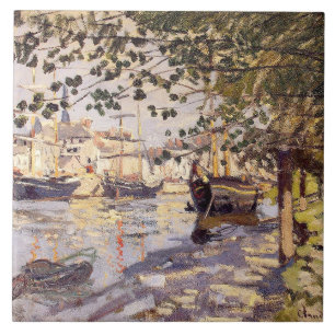 Azulejo De Cerâmica Claude Monet. O Sena em Rouen