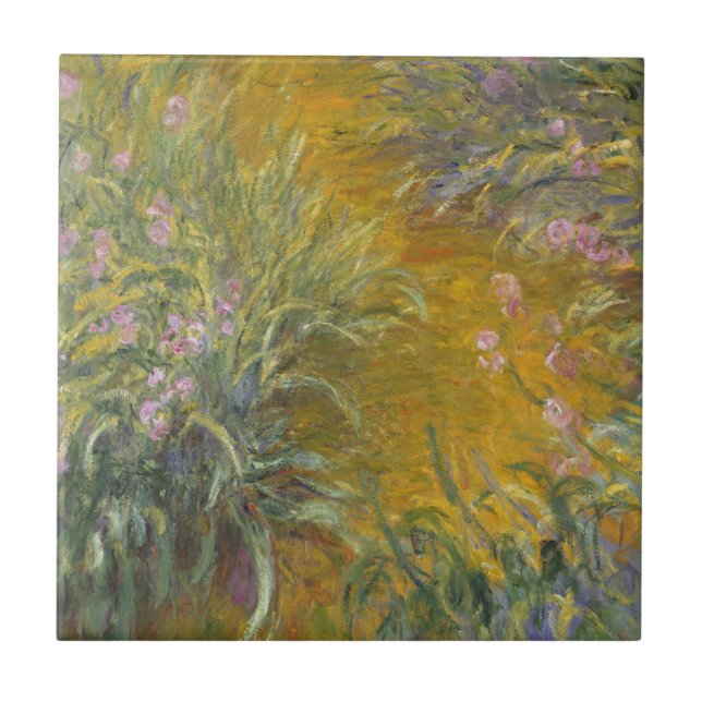 Azulejo De Cerâmica Claude Monet | o trajeto através das íris (Frente)