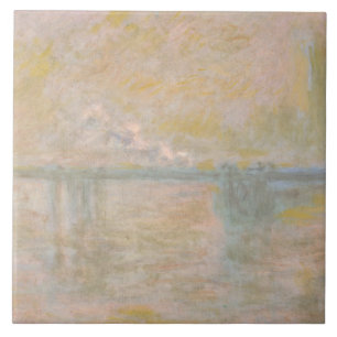 Azulejo De Cerâmica Claude Monet - ponte da Charing-Cruz em Londres