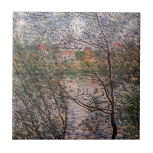 Azulejo De Cerâmica Claude Monet - Primavera através dos ramos