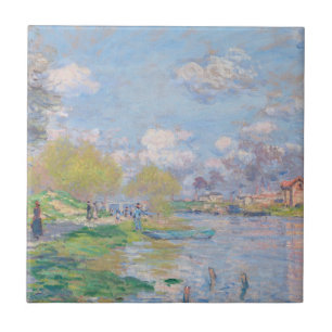 Azulejo De Cerâmica Claude Monet - Primavera Do Sena