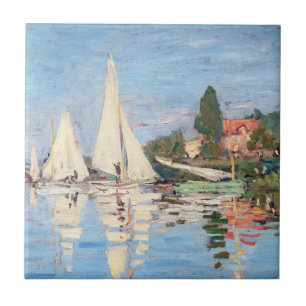 Azulejo De Cerâmica Claude Monet - Regatas em Argenteuil