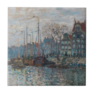 Azulejo De Cerâmica Claude Monet - Vista de Amsterdã