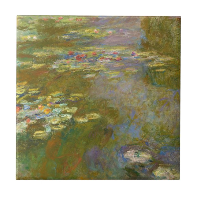 Azulejo De Cerâmica Claude Monet - Water Lily Pond 1917 (Frente)