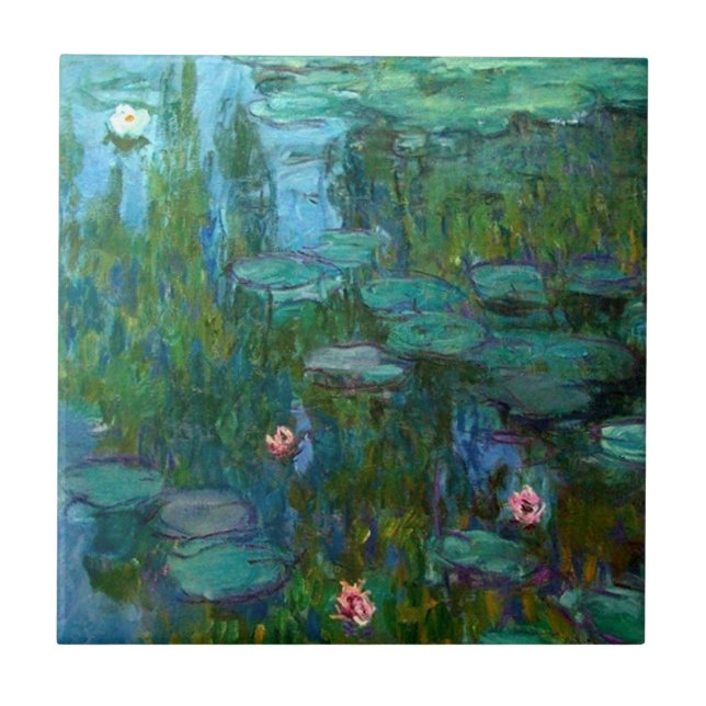 Azulejo De Cerâmica Claude Monet's Ninfhéas (Frente)