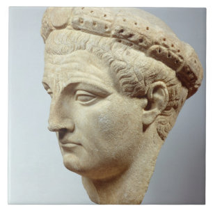 Azulejo De Cerâmica Claudius, cabeça de mármore, ANÚNCIO 41-54