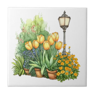 Azulejo De Cerâmica Clipart Primavera Italiana