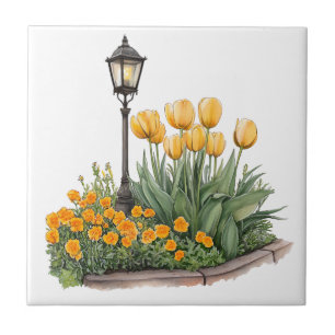 Azulejo De Cerâmica Clipart Primavera Italiana