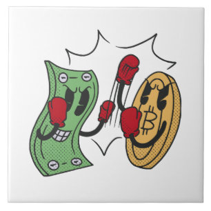 Azulejo De Cerâmica Clube de Luta Cripto