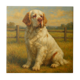 Azulejo De Cerâmica Clumber Spaniel