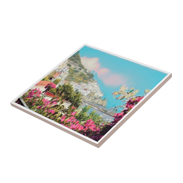 Azulejo De Cerâmica CMP004 AMALFI, Campânia, Itália, (Lateral)