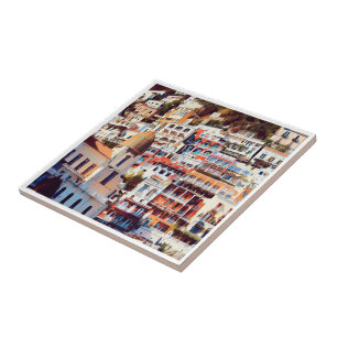 Azulejo De Cerâmica CMP009 POSITANO, AMALFI COAST, Itália,