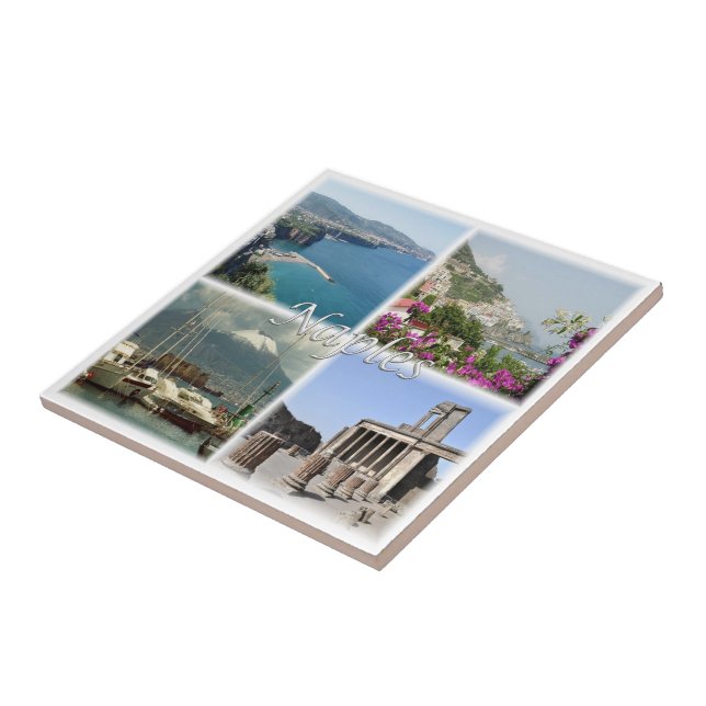 Azulejo De Cerâmica CMP035 NAPLES, Amalfi, Sorrento, Pompeia, (Lateral)